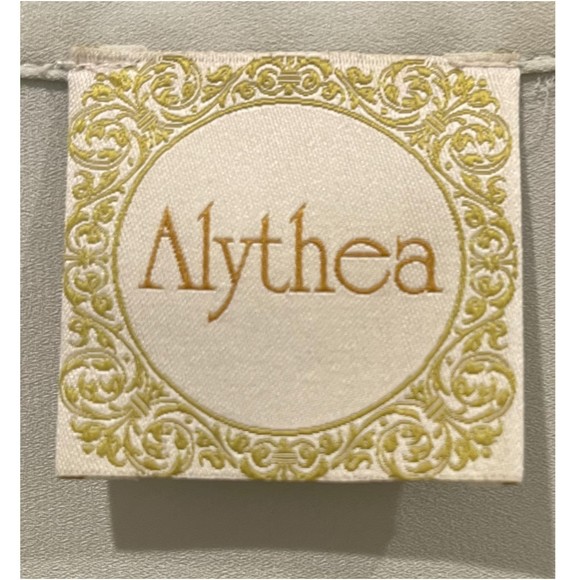 ALYTHEA Button Down Front Tie Menta Blouse - Picture 2 of 4